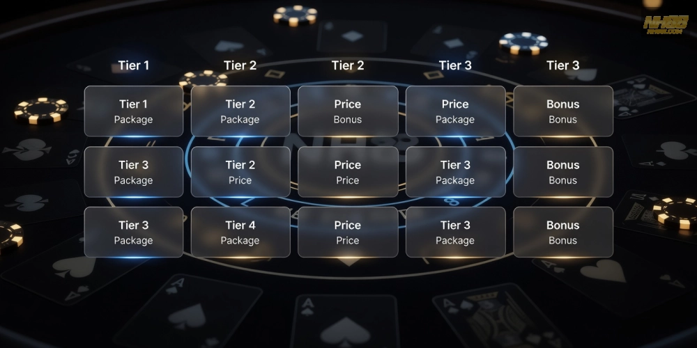 Bảng giá chi tiết các gói chơi baccarat live casino nh88 cập nhật 2025 với ưu đãi hấp dẫn