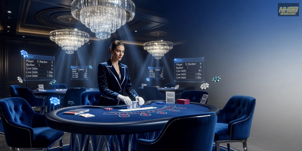 Trải nghiệm baccarat live casino free nh88 với dealer xinh đẹp